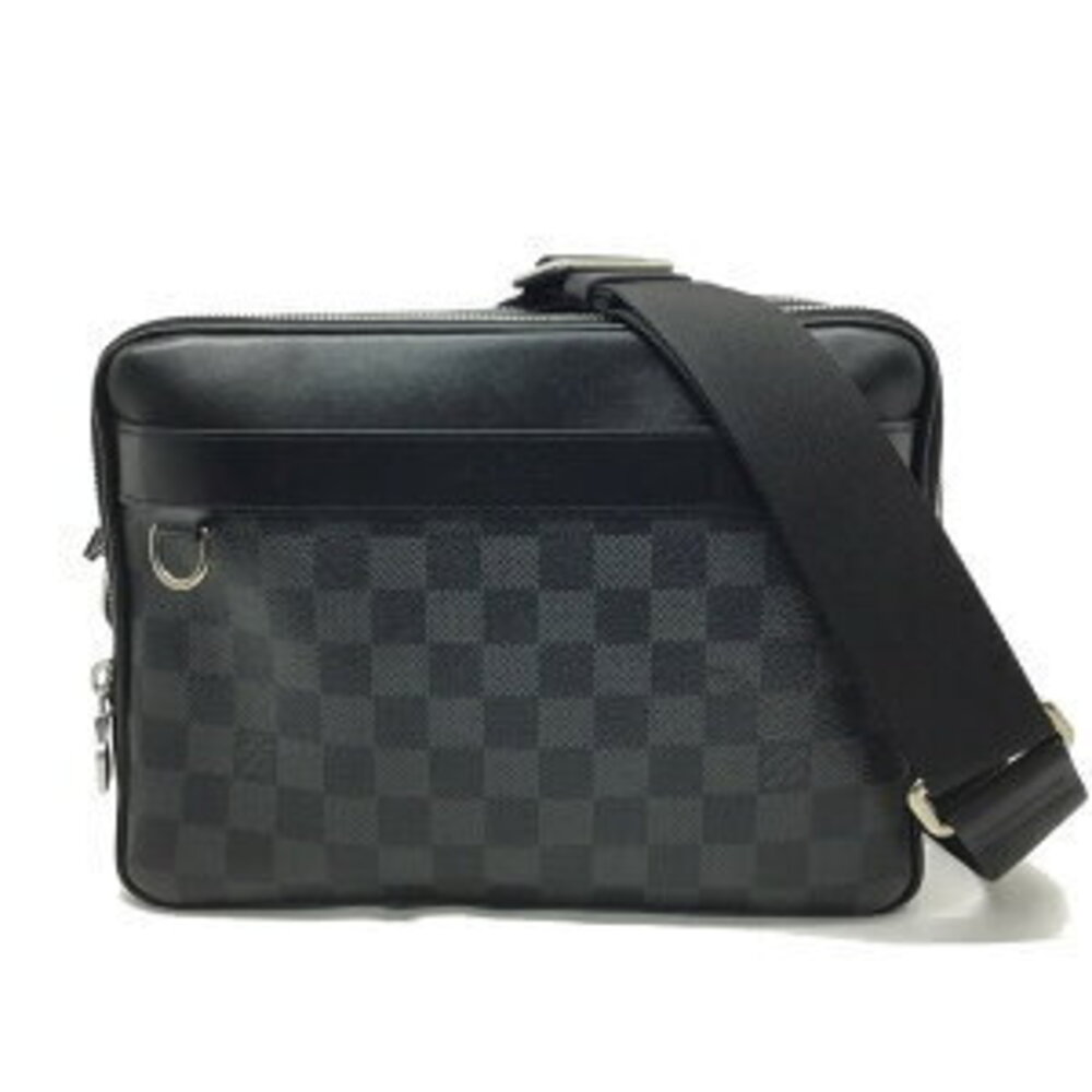 LOUIS VUITTON Trocadero Messenger Bag Damier Graphite Black Shoulder